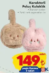 KARAKTERLİ PELUŞ KULAKLIK fiyat ve kampanya bilgisi